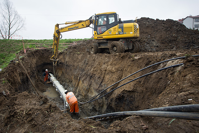 Trwają prace nad budową magistrali wodociągowej z Rymanowa do Iskrzyni